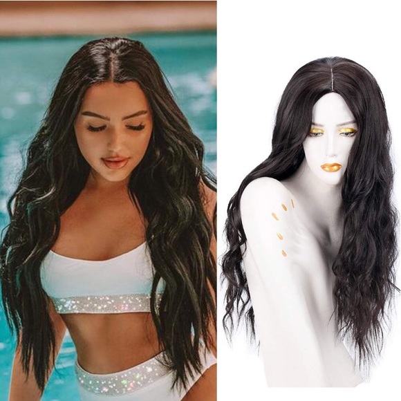??‍♀️BLACK 28” BODY WAVE CURLY OMBRÉ WIG *NWT*